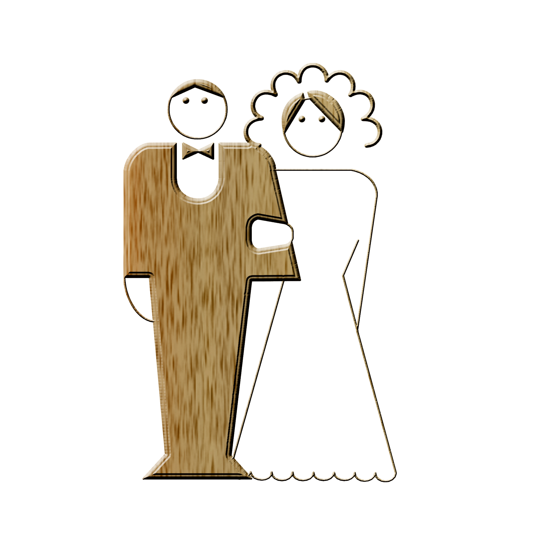 Marriage couple clipart