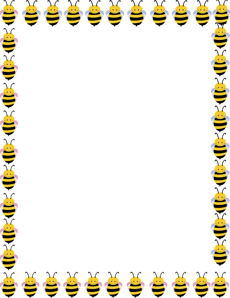 Bee Border Clipart