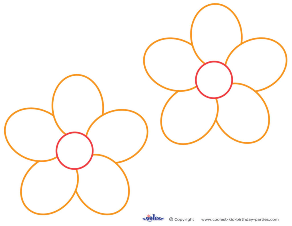 Coloring Pages: Free Printable Flower Stencil Templates Cliparts ...