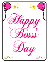 Free Happy Boss's Day Printable Greetings Cards