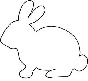 Rabbit black and white clipart