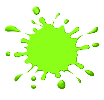 Green paint splatter clipart