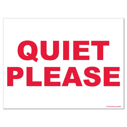 quiet please sign clip art - photo #11