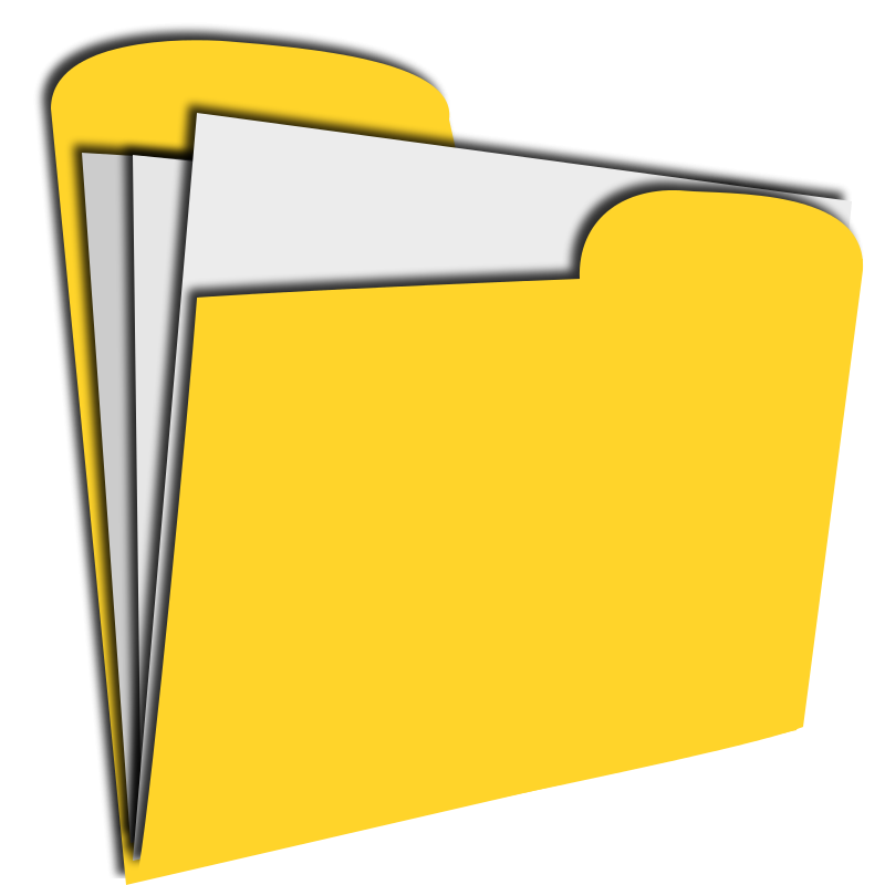 Paper In Folder Clipart