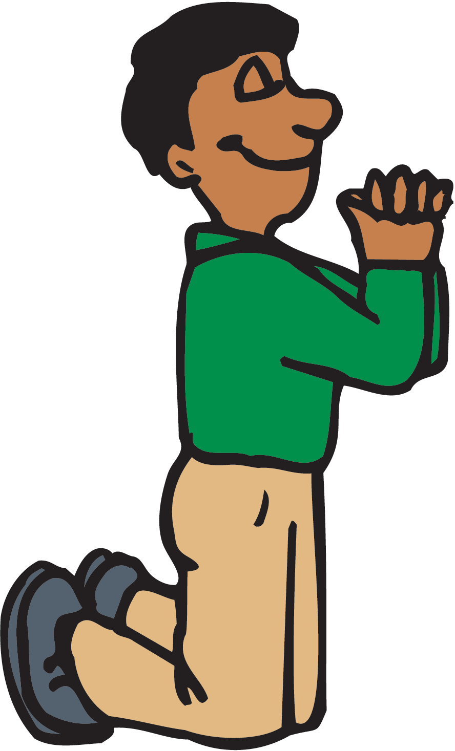 Clipart of man praying - ClipartFox