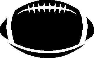 Football clipart black and white free