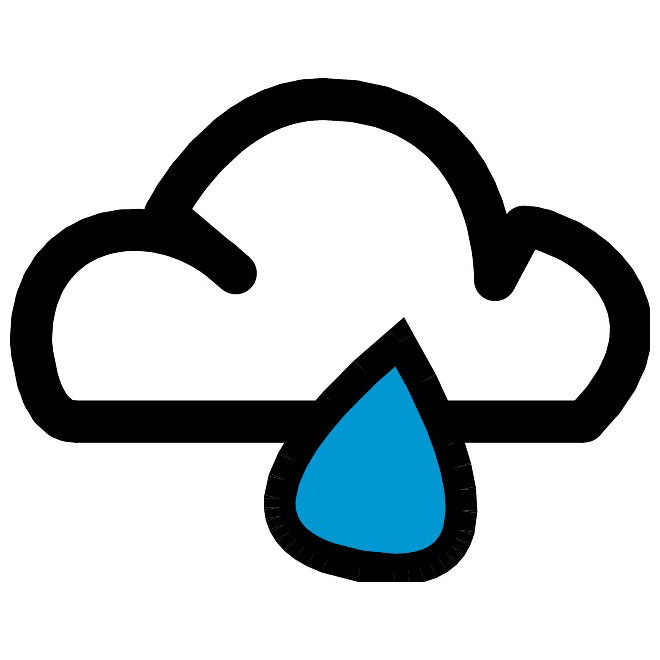 RAIN VECTOR WEATHER SYMBOL - Download at Vectorportal