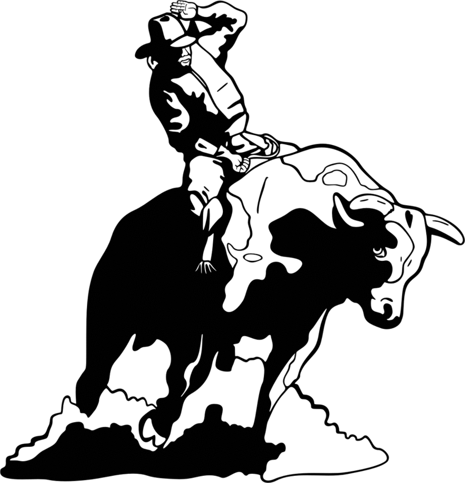 Drawings Of Bull Riding Clipart - Free to use Clip Art Resource