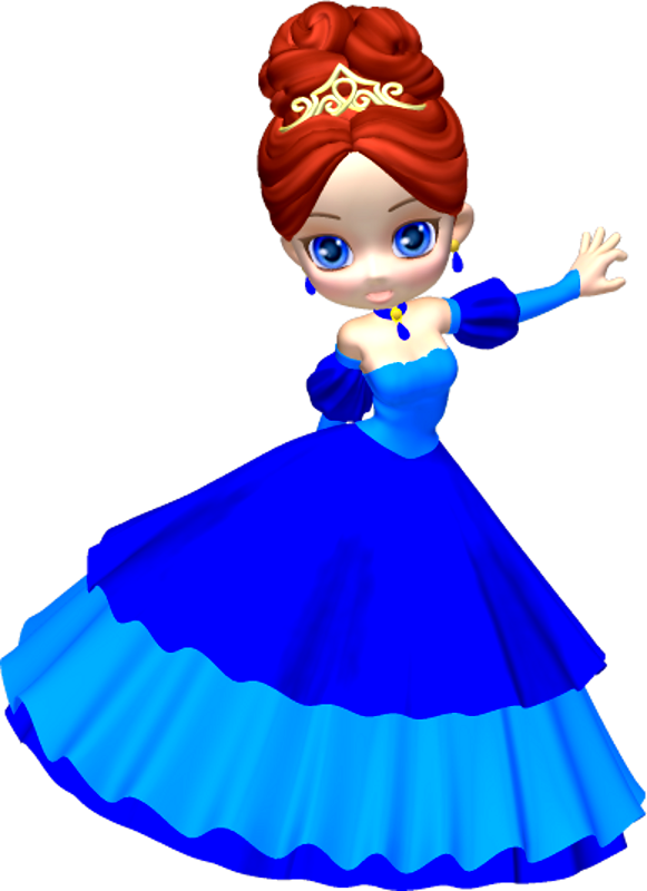 Princess in Blue Poser PNG Clipart (20) by clipartcotttage on ...