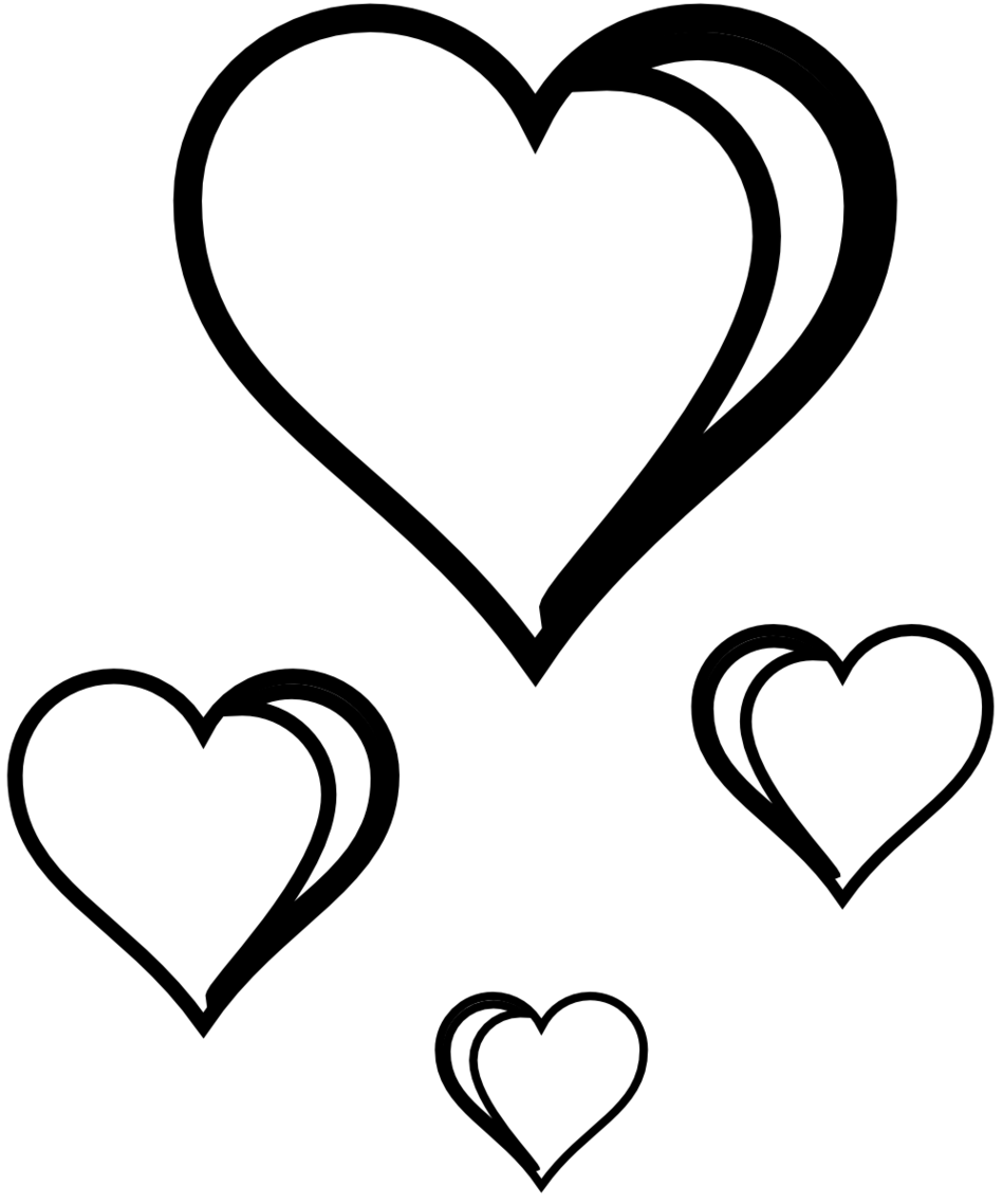 Line Drawing Heart Clipart - Free to use Clip Art Resource