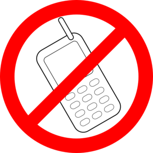No cell phones clipart free