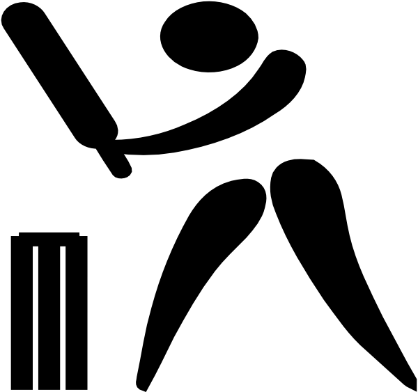 Cricket Logo Clipart Black & White