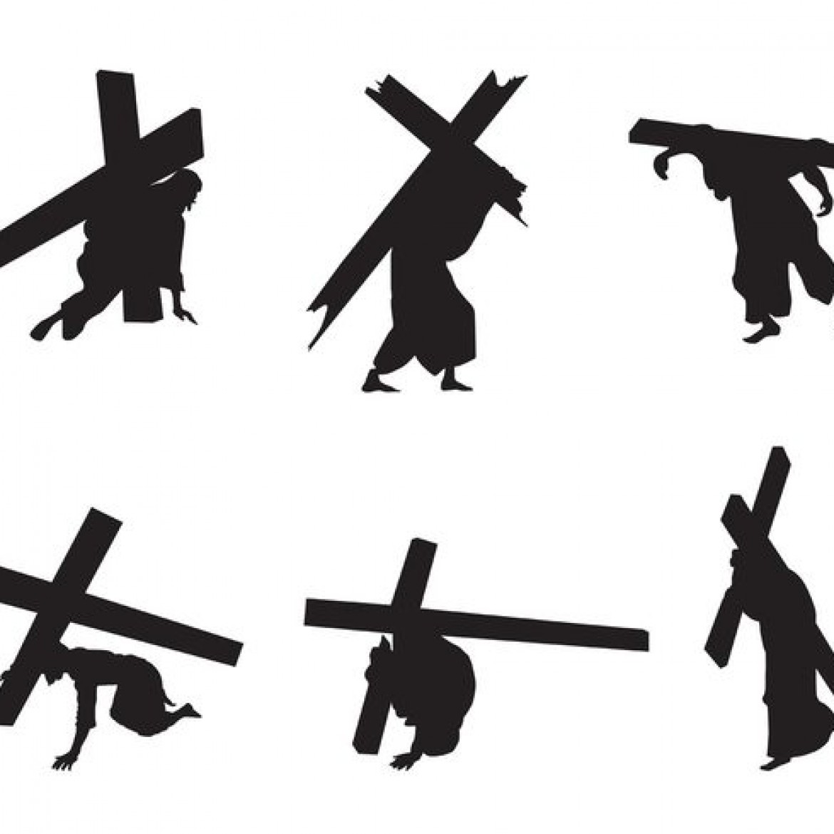 free cross silhouette clip art - photo #47