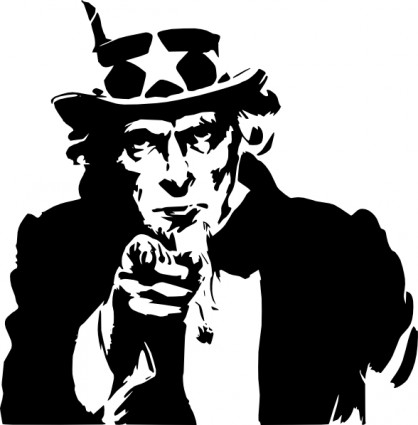 Uncle Sam Pointing clip art Vector clip art - Free vector for free ...