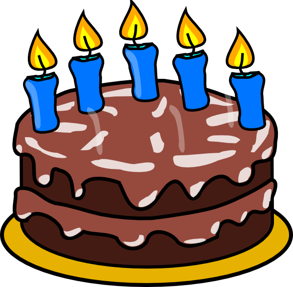 Birthday Cake - Candles clip art - vector clip art online, royalty ...