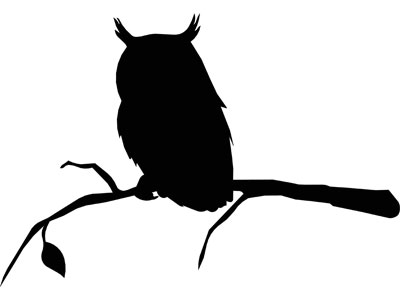 F. J. Brindley and Sons (Sheffield) Ltd. Owl on a Branch silhouette
