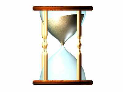 hourglass isolated on white - 885499 | Shutterstock Footage