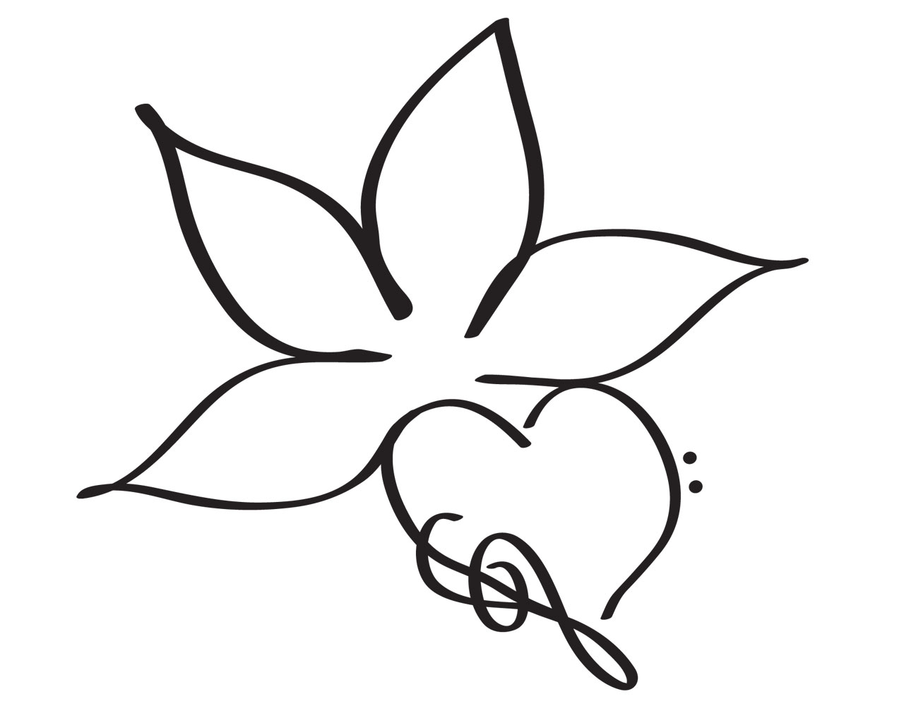 Simple Flower Drawings