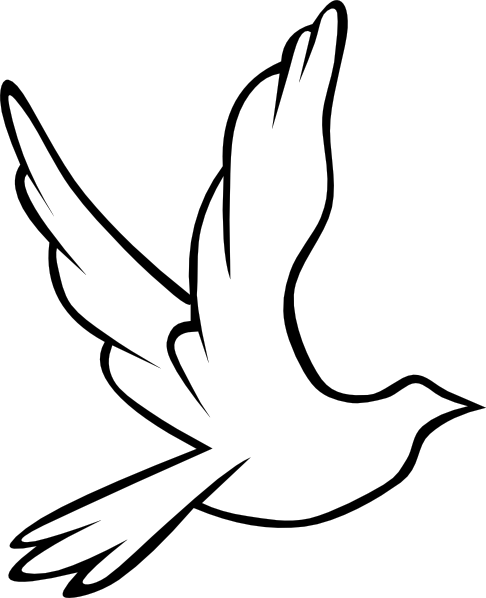 Flying Dove clip art - vector clip art online, royalty free ...