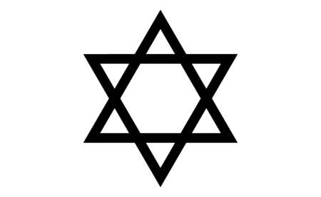 Stock Illustration - Star of David, a Jewish symbol composed of ...