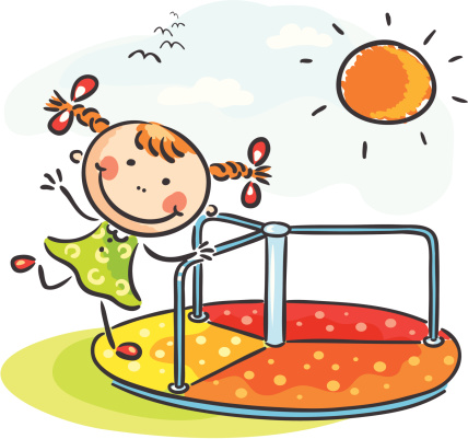 Drawing Of The Merry Go Rounds Clip Art, Vector Images ...
