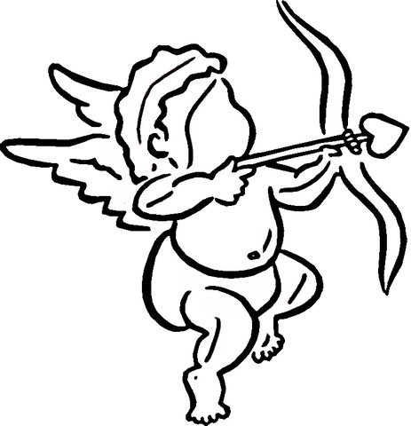 Cupid Makes Choice coloring page | Free Printable Coloring Pages