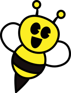 Cartoon bumble bee clipart