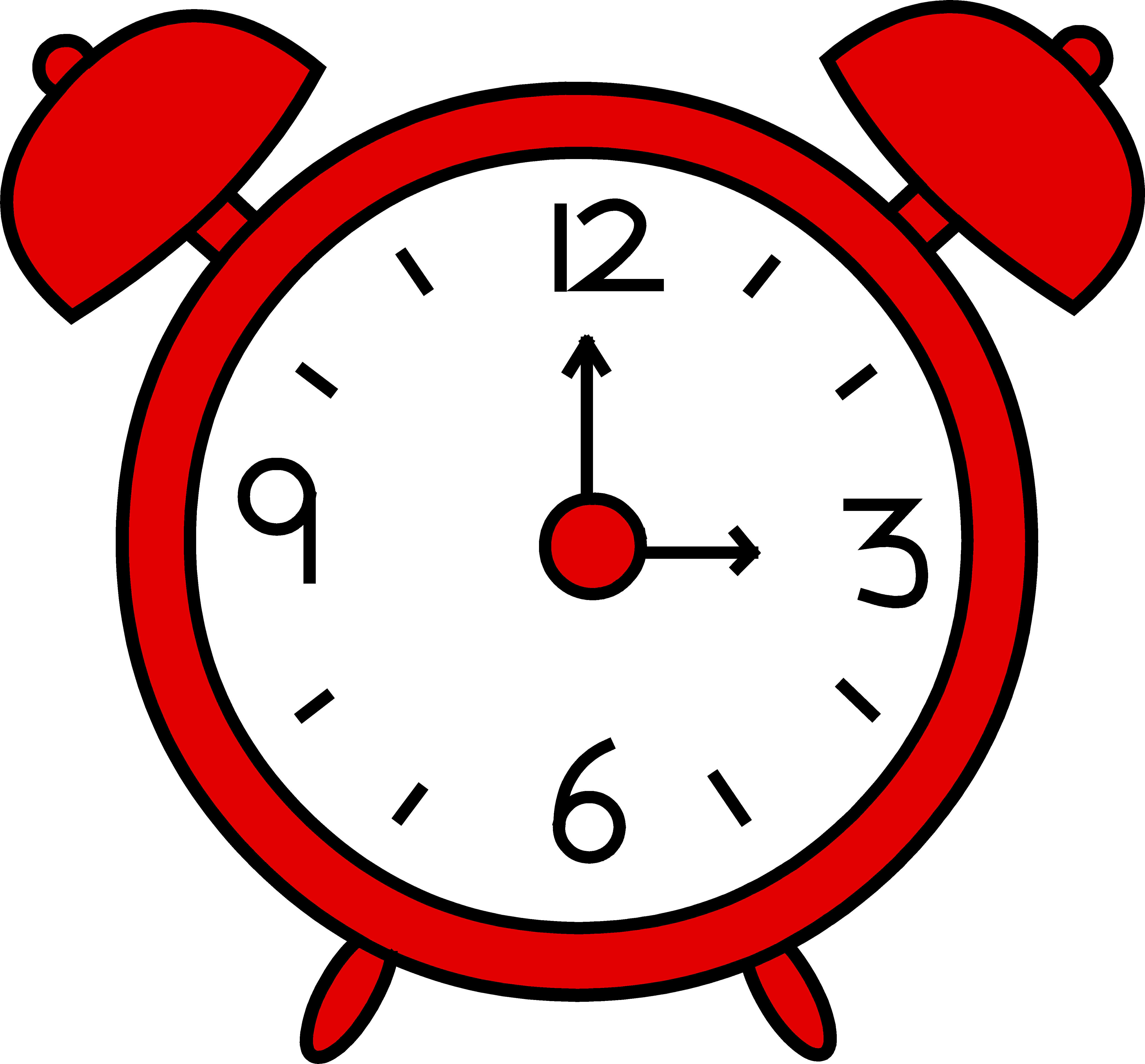 Cartoon clock clipart