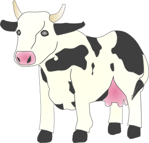 Cow 8 Clip Art Vector Online Royalty Free
