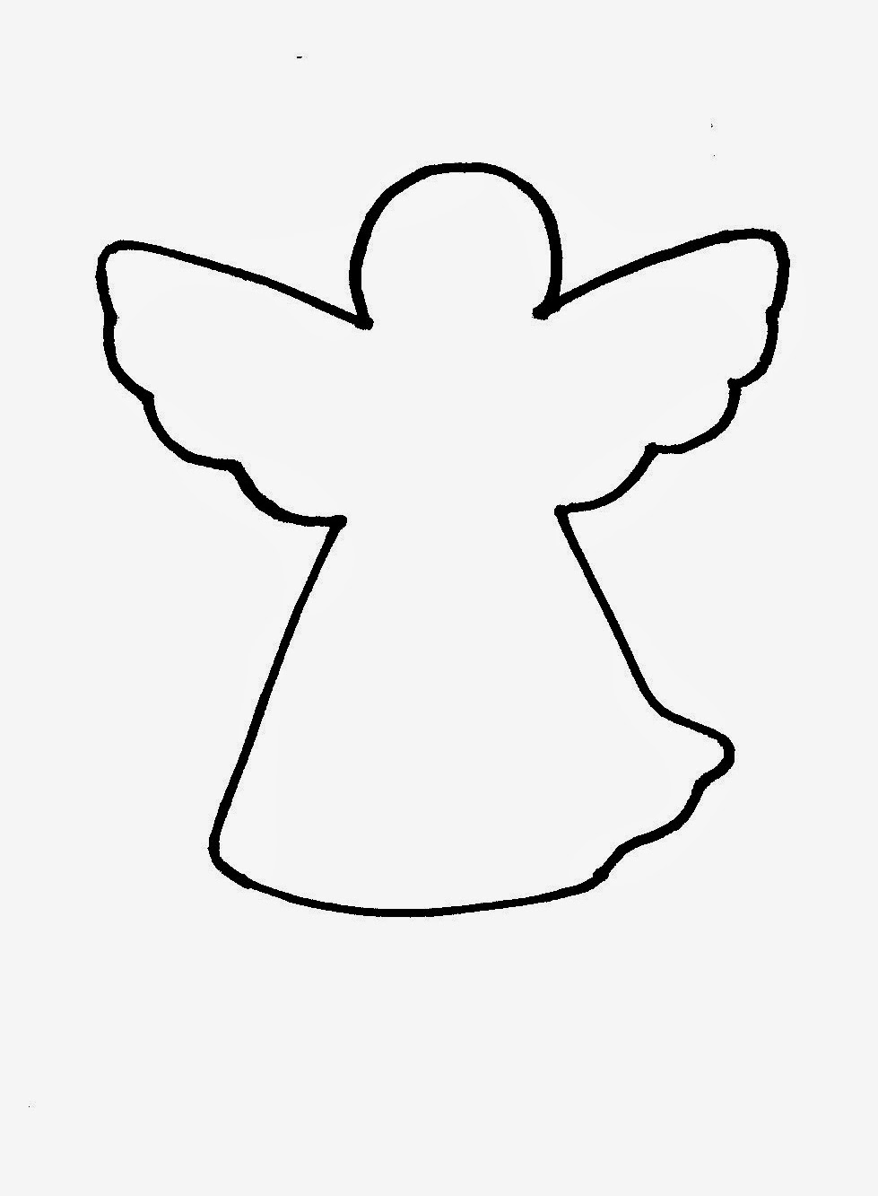 Best Photos of Cut Out Angel Template Angel Tree Cut Out