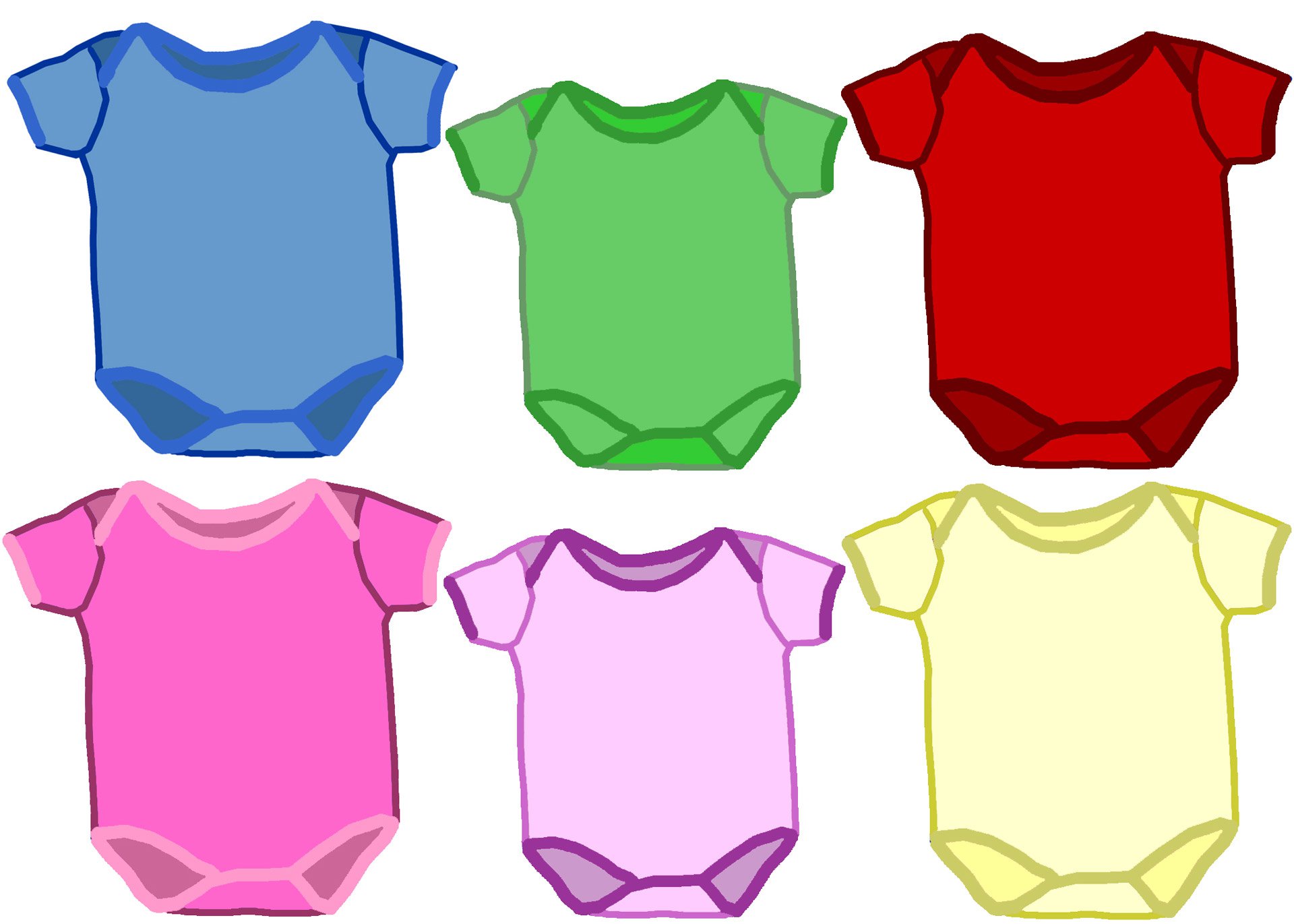 Baby Onesie Clipart - Tumundografico