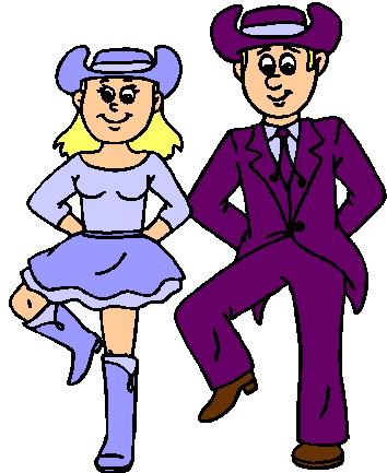 Line dancing clipart free