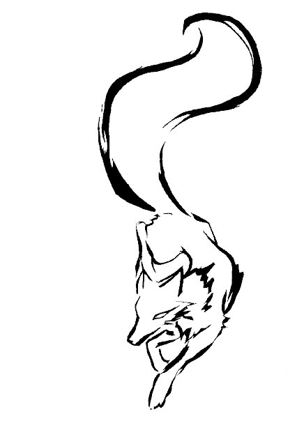 Fox Outline Clipart