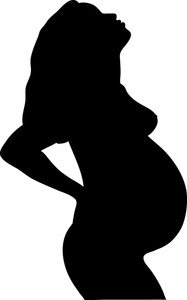 Free clipart pregnant woman silhouette