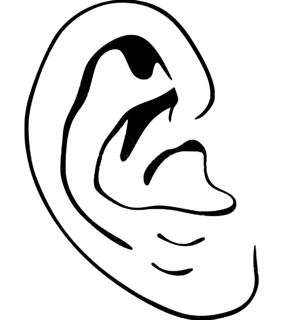 ears coloring page