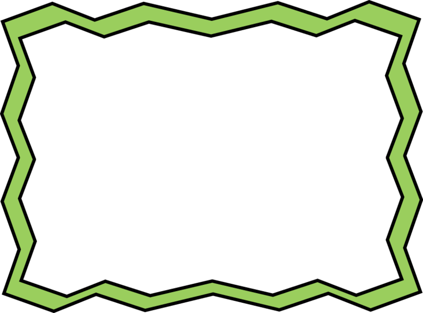 Green Zig Zag Frame Free Clip Art Frames Clipart - Free to use ...