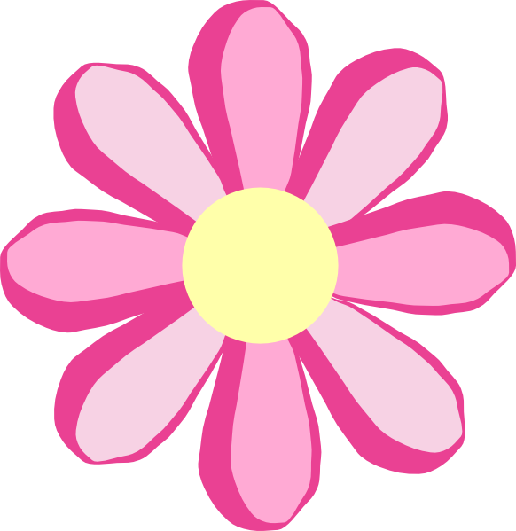 Pink Flowers Clipart - Tumundografico