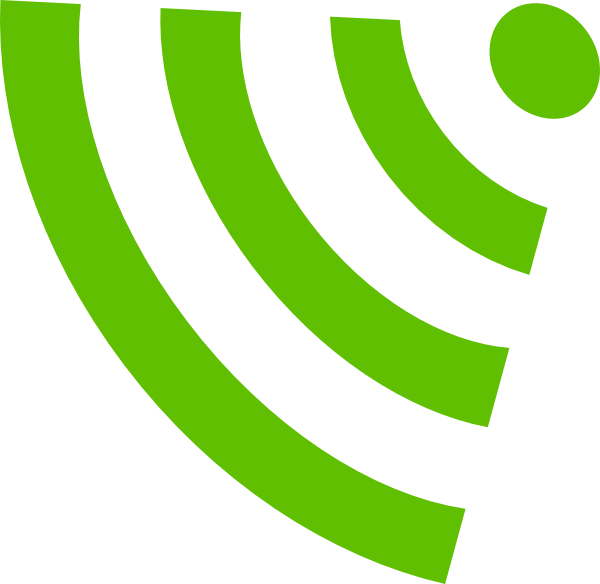 Green Wifi Symbol Clip Art - vector clip art online ...