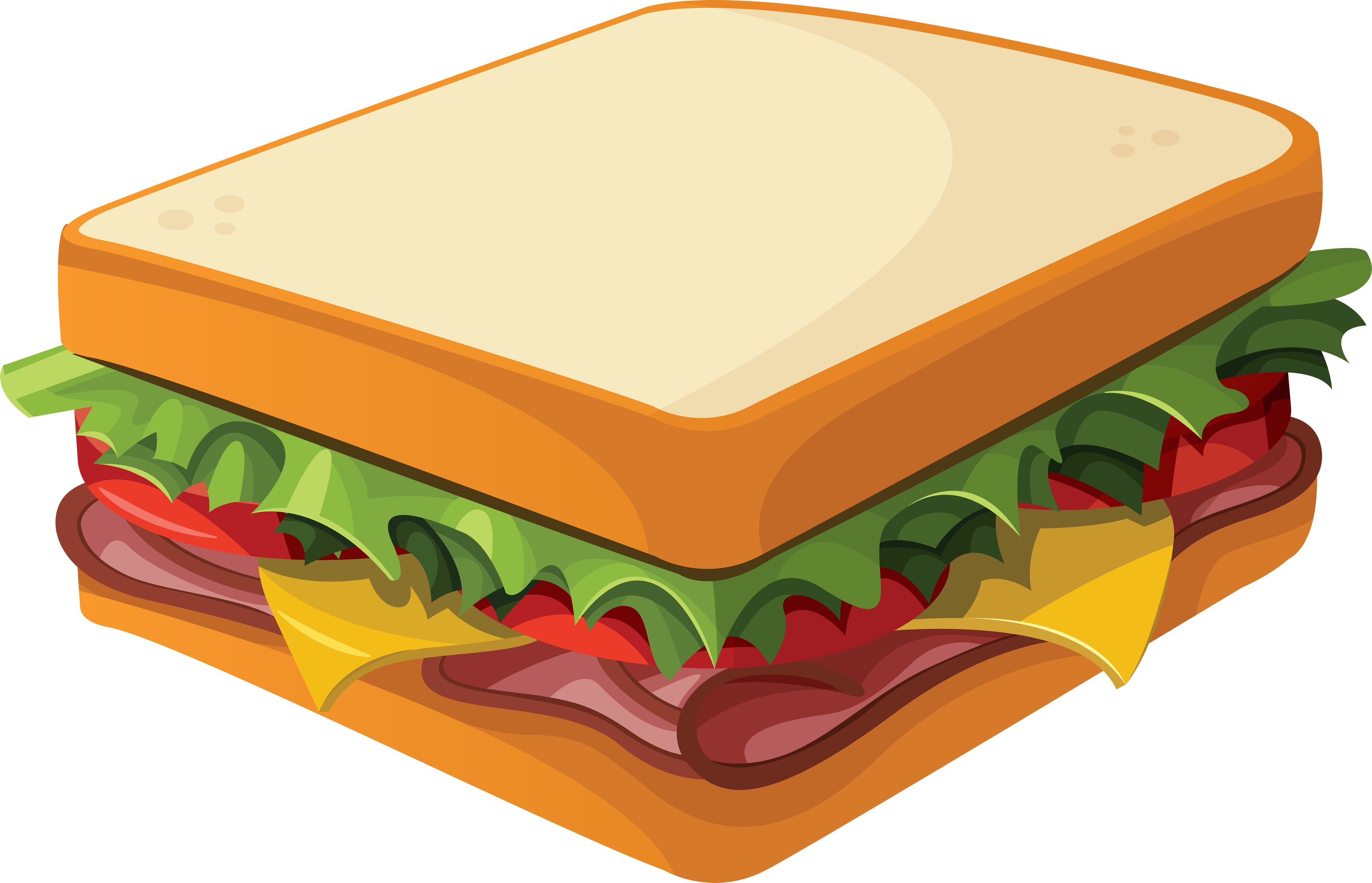 Cartoon Sub Sandwich Clipart - The Cliparts