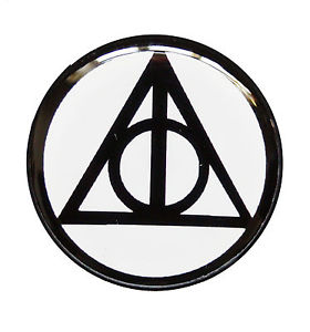 DEATHLY HALLOWS FLESH PLUG HARRY POTTER SYMBOL ACRYLIC EAR LOBE ...