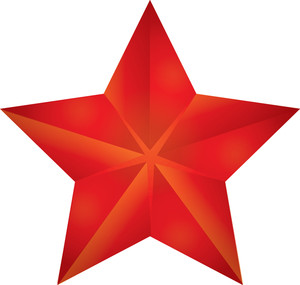 Free Star Clip Art Image - clip art illustration of a red ...