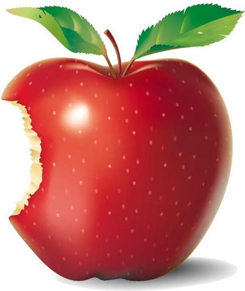 Free red apple fruit vector illustrator free vector download ...