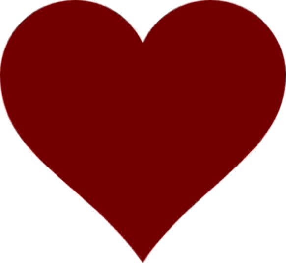 Dark Red Heart PNG Clipart | PNG Mart