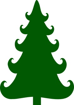 Christmas Tree Silhouettes - ClipArt Best