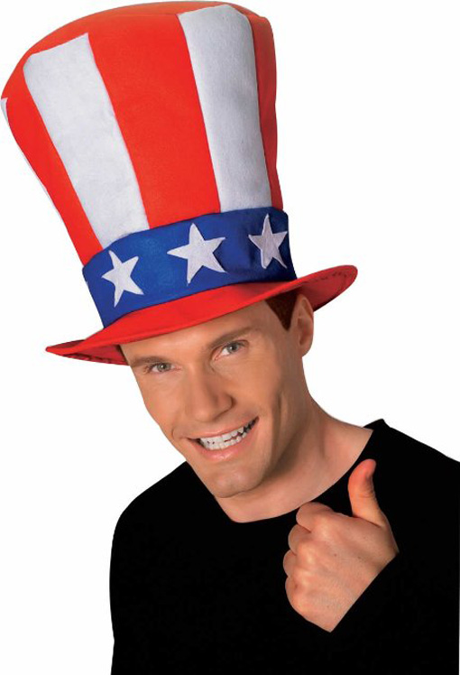 Uncle Sam Top Hat -Uncle Sam Headwear-USA Top Hat - horror-