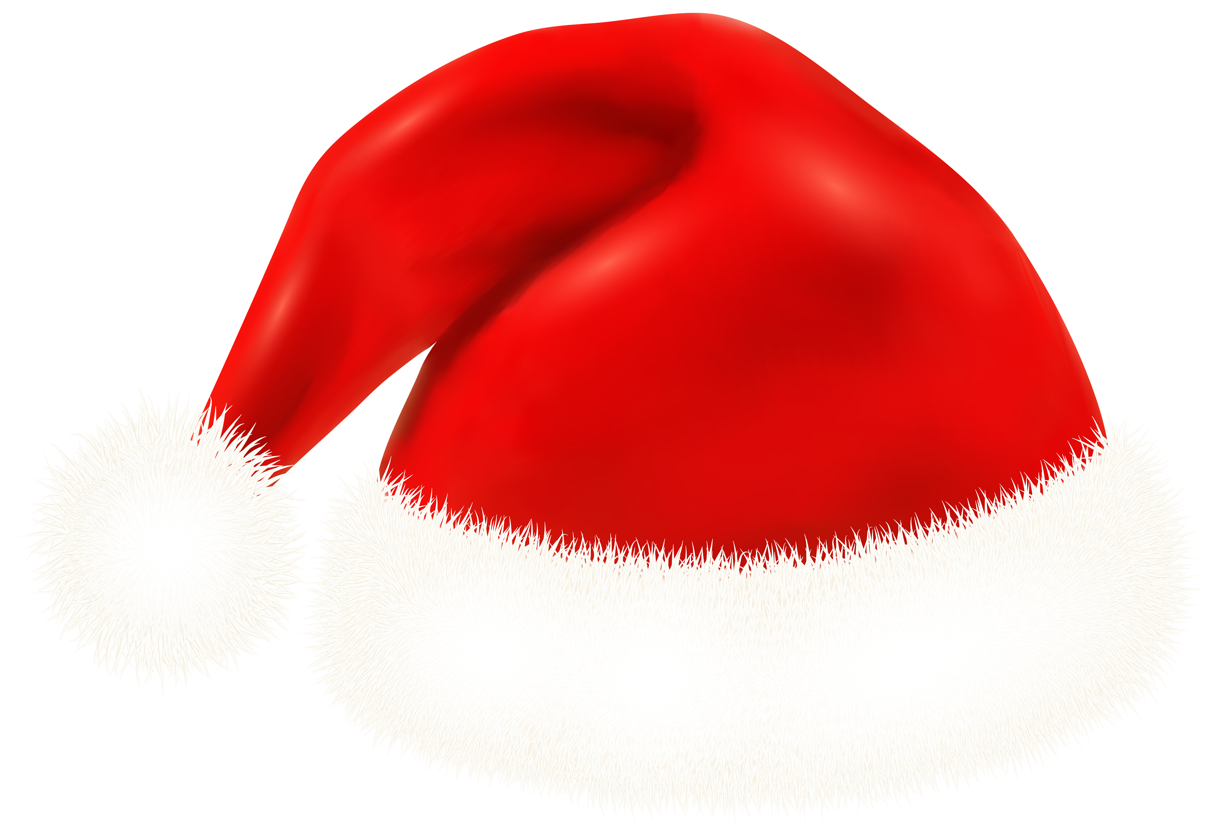 Santa Claus Hat PNG Clipart Image