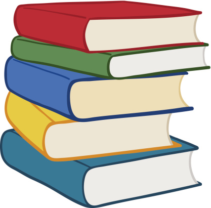 Cartoon Of The A Stack Of Books Clip Art, Vector Images ...