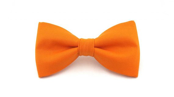 Orange bow tie clipart
