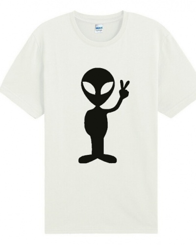 Alien t shirt for men minimalist design cotton t shirts | Tshirtxy.com