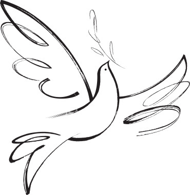 Line Drawing Of Dove - ClipArt Best